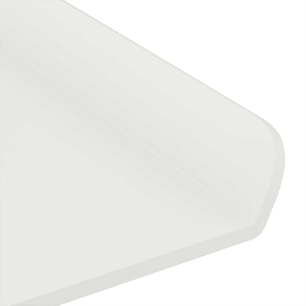 Flytande hylla Väggmonterad 2 pcs Vit 80 x 9 x 2,5 cm Stål