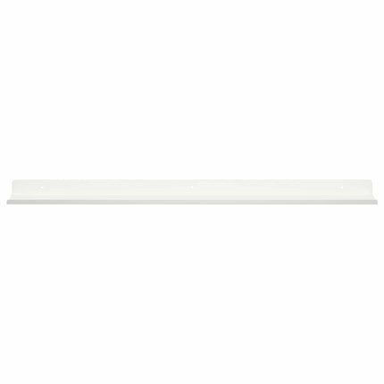 Flytande hylla Väggmonterad 4 pcs Vit 80 x 9 x 2,5 cm Stål