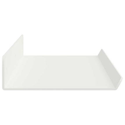 Flytande hylla Väggmonterad 4 pcs Vit 80 x 9 x 2,5 cm Stål
