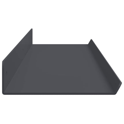 Flytande hylla 2 pcs Antracit 100 x 9 x 2,5 cm Stål