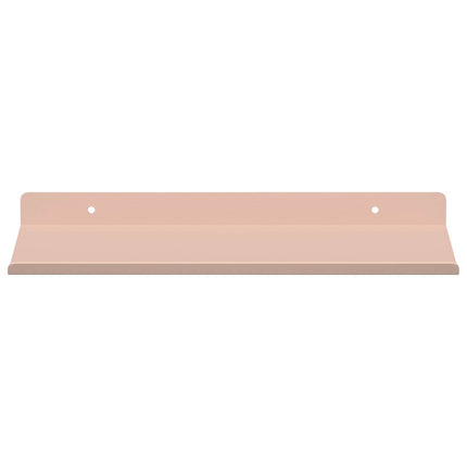 Flytande hylla Väggmonterad 4 pcs Rosa 30 x 18 x 2,5 cm Stål