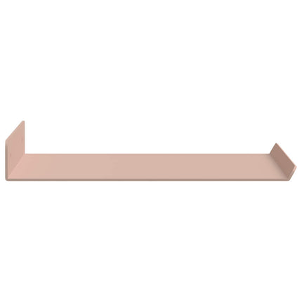 Flytande hylla Väggmonterad 4 pcs Rosa 30 x 18 x 2,5 cm Stål