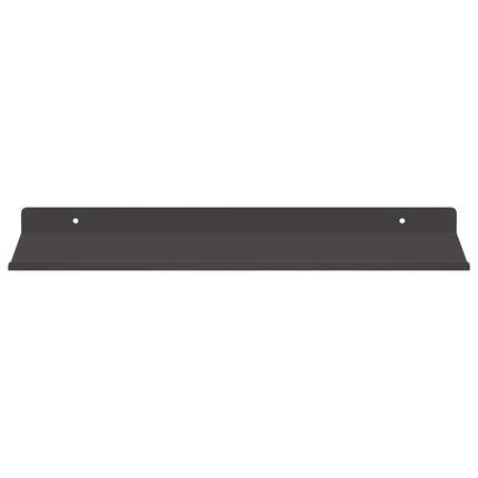Flytande hylla Väggmonterad 4 pcs Svart 40 x 18 x 2,5 cm Stål