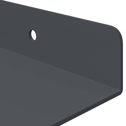 Flytande hylla 4 pcs Antracit 40 x 18 x 2,5 cm Stål