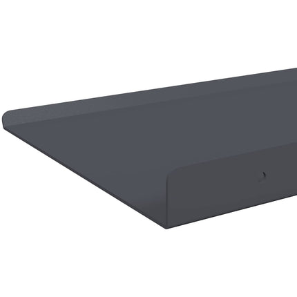 Flytande hylla 4 pcs Antracit 40 x 18 x 2,5 cm Stål