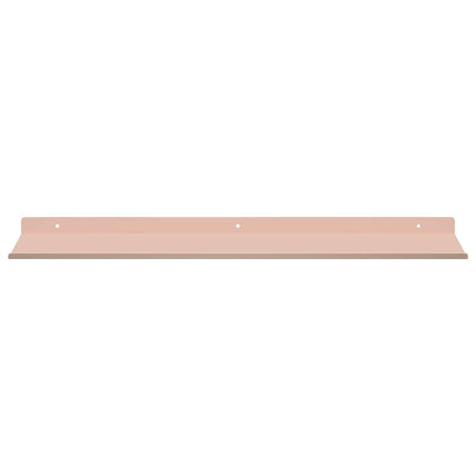 Flytande hylla Väggmonterad 4 pcs Rosa 60 x 18 x 2,5 cm Stål