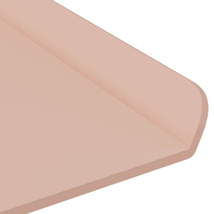 Flytande hylla Väggmonterad 4 pcs Rosa 80 x 18 x 2,5 cm Stål