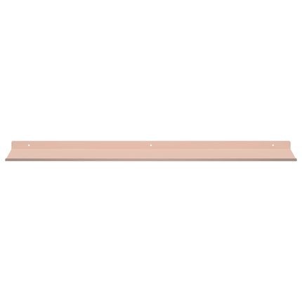 Flytande hylla Väggmonterad 4 pcs Rosa 80 x 18 x 2,5 cm Stål