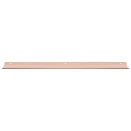 Flytande hylla Väggmonterad 4 pcs Rosa 100 x 18 x 2,5 cm Stål