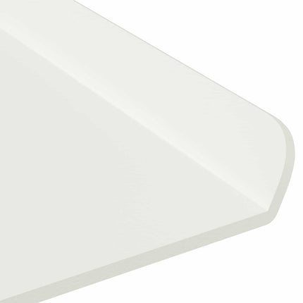 Flytande hylla Väggmonterad 2 pcs Vit 100 x 18 x 2,5 cm Stål