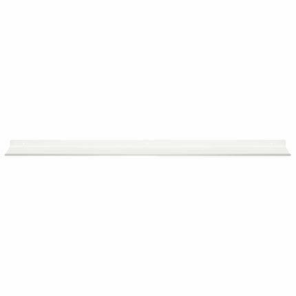 Flytande hylla Väggmonterad 2 pcs Vit 100 x 18 x 2,5 cm Stål