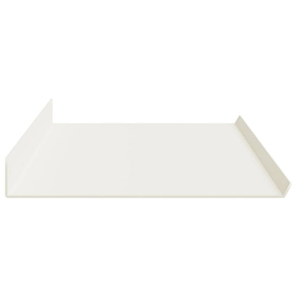 Flytande hylla Väggmonterad 2 pcs Vit 100 x 18 x 2,5 cm Stål