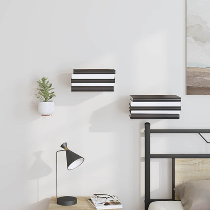 Flytande hylla med hylla 4 pcs Rosa 6 x 10,8 x 6,6 cm