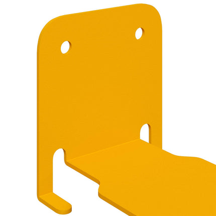 Flytande hylla med hylla 8 pcs Senapsgul 6 x 10,8 x 6,6 cm