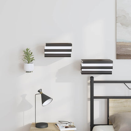 Flytande hylla med hylla 8 pcs Olivgrön 6 x 10,8 x 6,6 cm