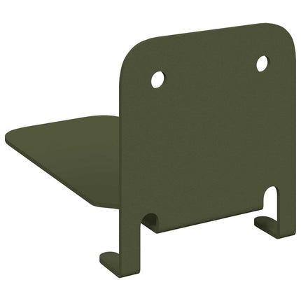 Flytande hylla med hylla 8 pcs Olivgrön 6 x 10,8 x 6,6 cm