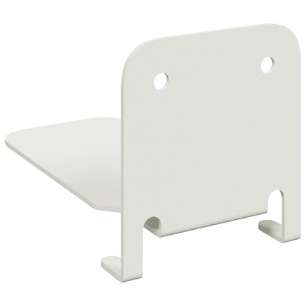 Flytande hylla med hylla 4 pcs Vit 6 x 10,8 x 6,6 cm