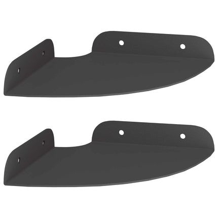 Flytande hylla med hylla med lagring 2 pcs Svart 15 x 15 x 2 cm