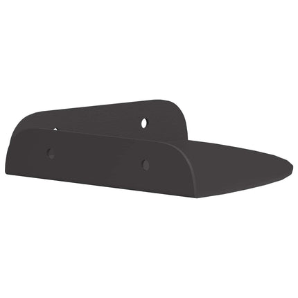 Flytande hylla med hylla med lagring 2 pcs Svart 15 x 15 x 2 cm