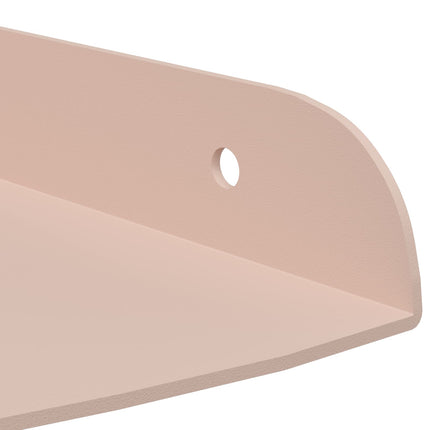 Flytande hylla med hylla med lagring 2 pcs Rosa 15 x 15 x 2 cm