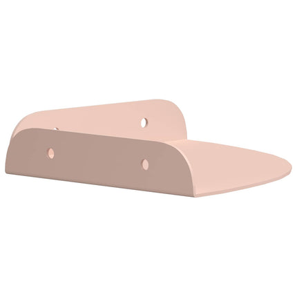Flytande hylla med hylla med lagring 2 pcs Rosa 15 x 15 x 2 cm
