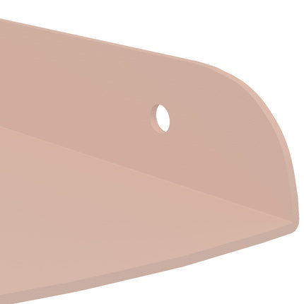 Flytande hylla med hylla med lagring 4 pcs Rosa 15 x 15 x 2 cm