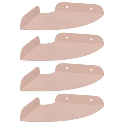 Flytande hylla med hylla med lagring 4 pcs Rosa 15 x 15 x 2 cm