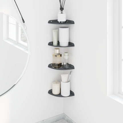 Flytande hylla med hylla 4 pcs Antracit 15 x 15 x 2 cm