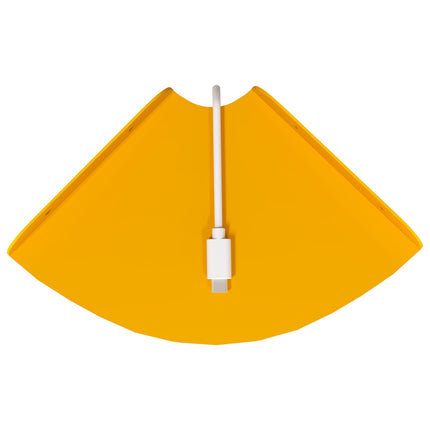Flytande hylla med hylla 2 pcs Senapsgul 15 x 15 x 2 cm