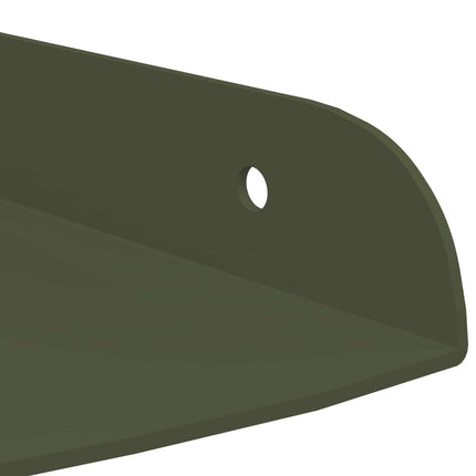 Flytande hylla med hylla 2 pcs Olivgrön 15 x 15 x 2 cm