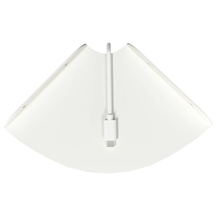 Flytande hylla med hylla med lagring 2 pcs Vit 15 x 15 x 2 cm