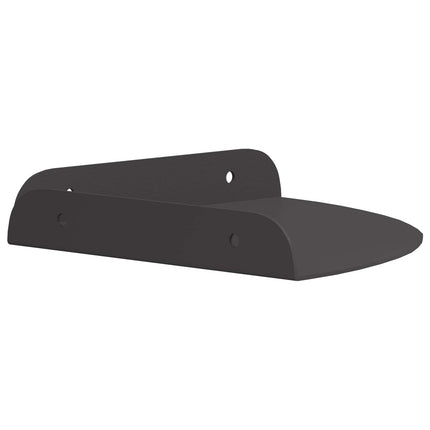 Flytande hylla med hylla med lagring 4 pcs Svart 18 x 18 x 2 cm