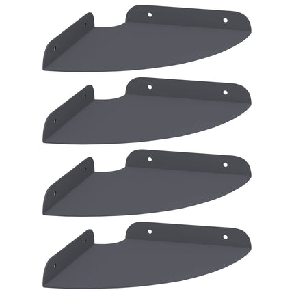 Flytande hylla med hylla 4 pcs Antracit 18 x 18 x 2 cm