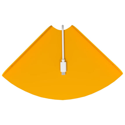 Flytande hylla med hylla 2 pcs Senapsgul 18 x 18 x 2 cm