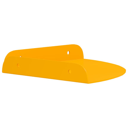 Flytande hylla med hylla 2 pcs Senapsgul 18 x 18 x 2 cm