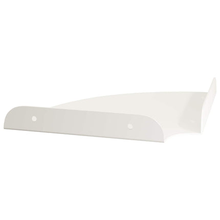 Flytande hylla med hylla med lagring 2 pcs Vit 18 x 18 x 2 cm