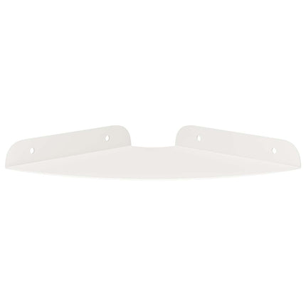 Flytande hylla med hylla med lagring 2 pcs Vit 18 x 18 x 2 cm