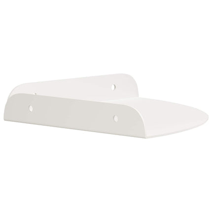 Flytande hylla med hylla med lagring 2 pcs Vit 18 x 18 x 2 cm