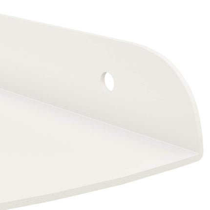 Flytande hylla med hylla med lagring 4 pcs Vit 18 x 18 x 2 cm