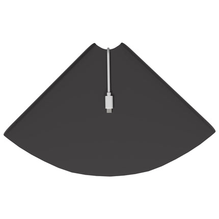 Hörn Flygande Hylla med hylla 2 pcs Svart 24 x 24 x 2 cm