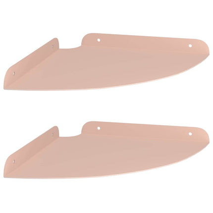 Flytande hylla med hylla med lagring 2 pcs Rosa 24 x 24 x 2 cm