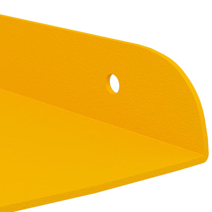 Flytande hylla med hylla 2 pcs Senapsgul 24 x 24 x 2 cm