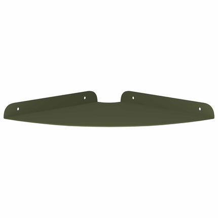 Flytande hylla med hylla 4 pcs Olivgrön 24 x 24 x 2 cm