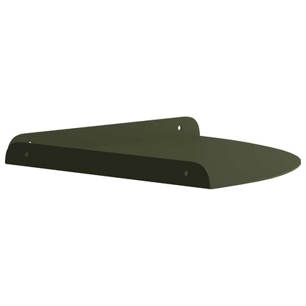 Flytande hylla med hylla 4 pcs Olivgrön 24 x 24 x 2 cm