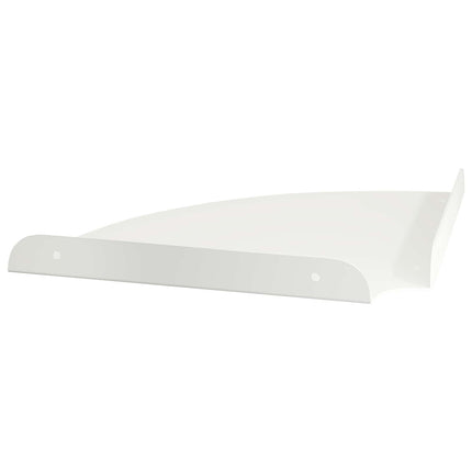 Flytande hylla med hylla med lagring 2 pcs Vit 24 x 24 x 2 cm