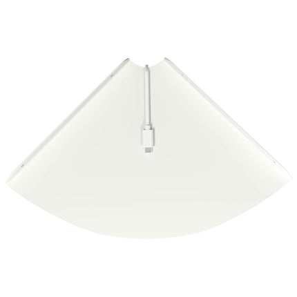 Flytande hylla med hylla med lagring 2 pcs Vit 24 x 24 x 2 cm