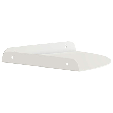Flytande hylla med hylla med lagring 4 pcs Vit 24 x 24 x 2 cm