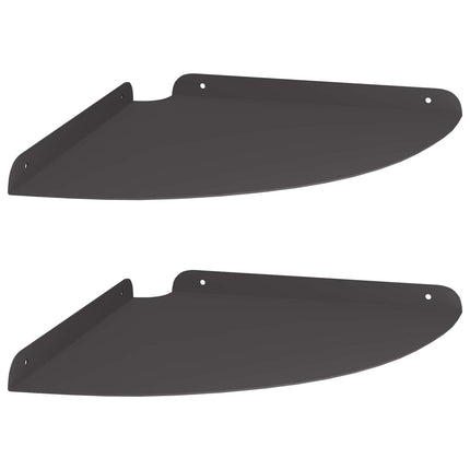 Hörn Flygande Hylla med hylla 2 pcs Svart 30 x 30 x 2 cm