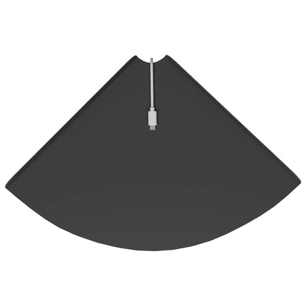 Flytande hylla med hylla med lagring 4 pcs Svart 30 x 30 x 2 cm