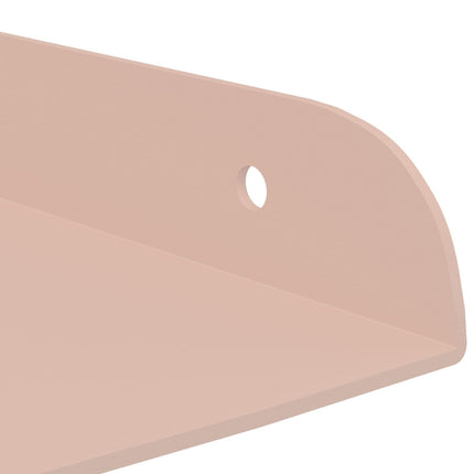 Flytande hylla med hylla med lagring 2 pcs Rosa 30 x 30 x 2 cm